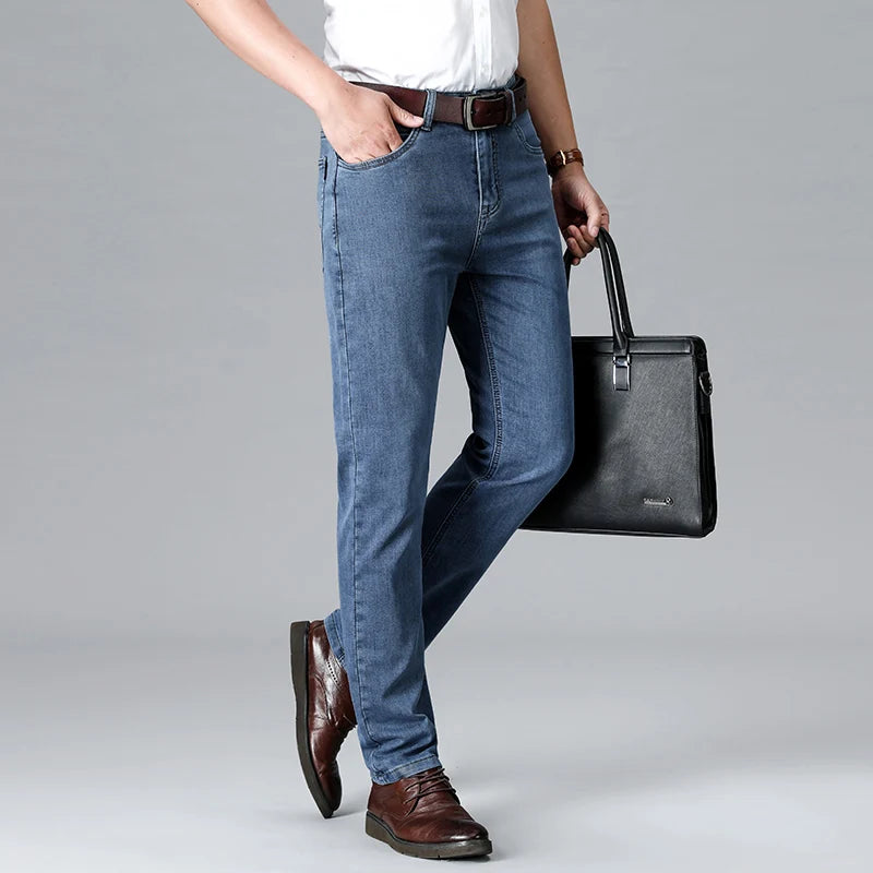 Brennan Stretch Slim Fit Tapered Denim Jeans