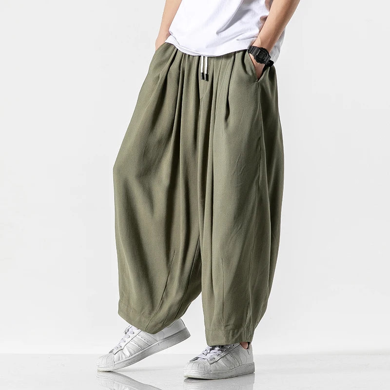 Corwin Wide-Leg Cotton Sweatpants