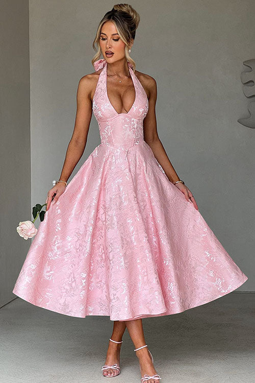 Jacquard Maxi Dress – Women's Wedding Guest Dress