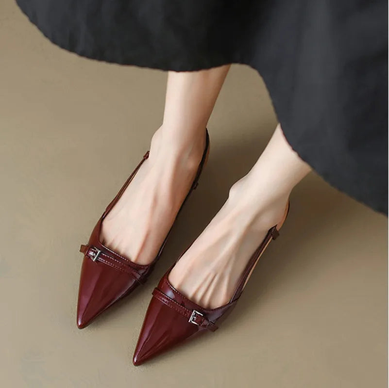 Women's Pointed-Toe Slingback Heels