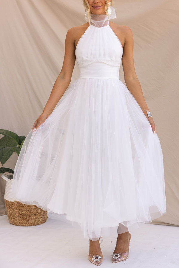 Tulle Midi Dress – Women's Wedding Guest Dress