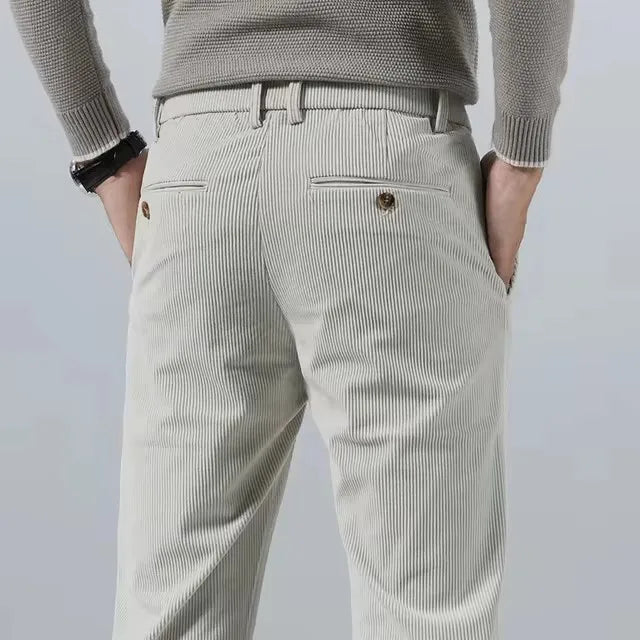 Men's Slim Fit Corduroy Chino Pants