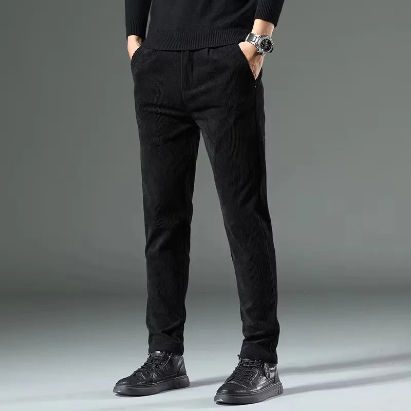 Men's Slim Fit Corduroy Chino Pants