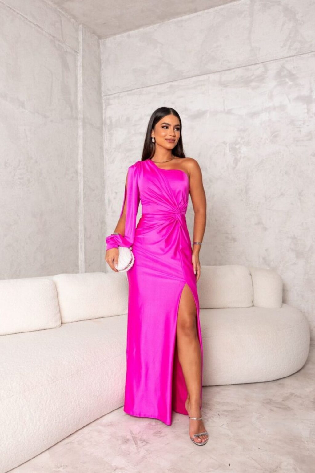 One-Shoulder Maxi Dress – Women's Evening Dress | Helen