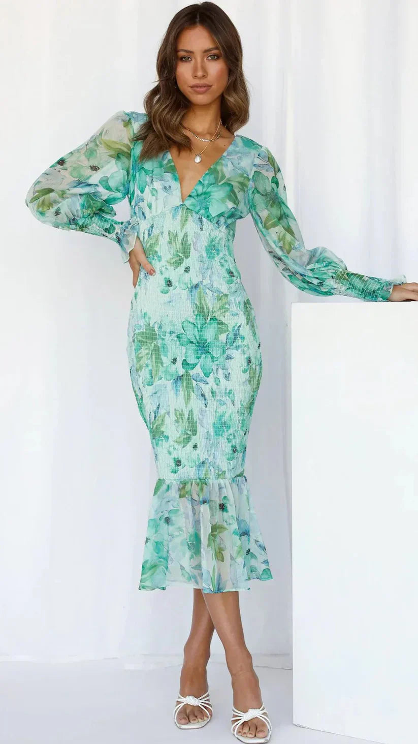 Floral Maxi Dress – Women's Evening Dress