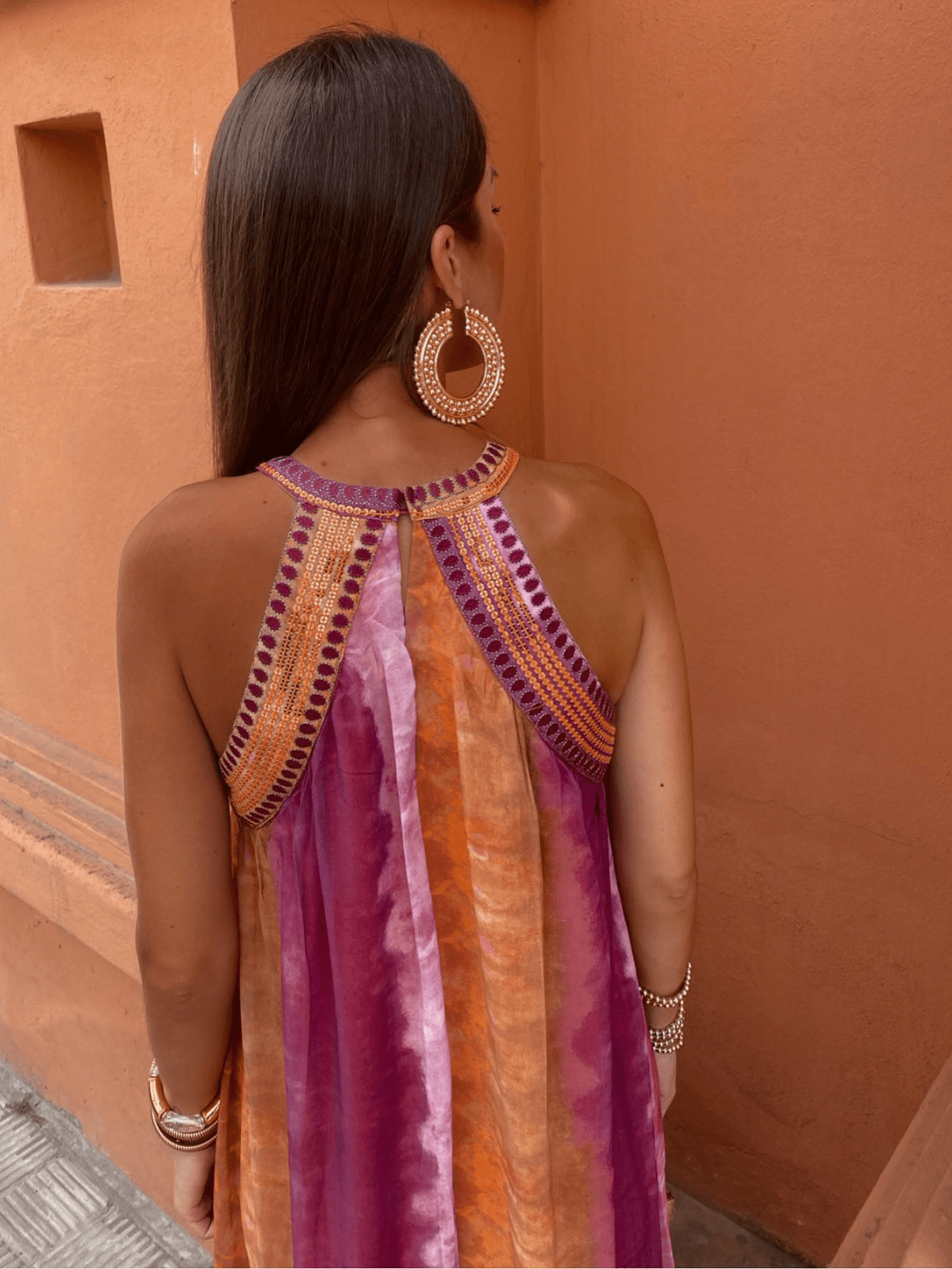 Ombre Halter Maxi Dress – Women's Summer Dress
