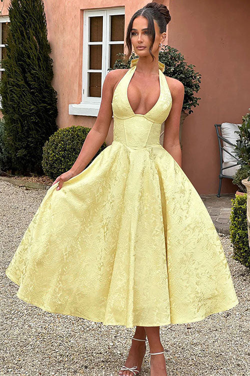 Jacquard Maxi Dress – Women's Wedding Guest Dress