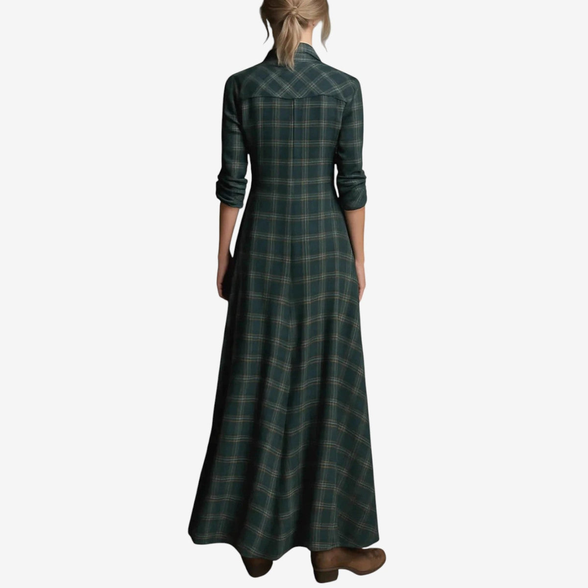 Collared Midi Dress – Women's Office Dress