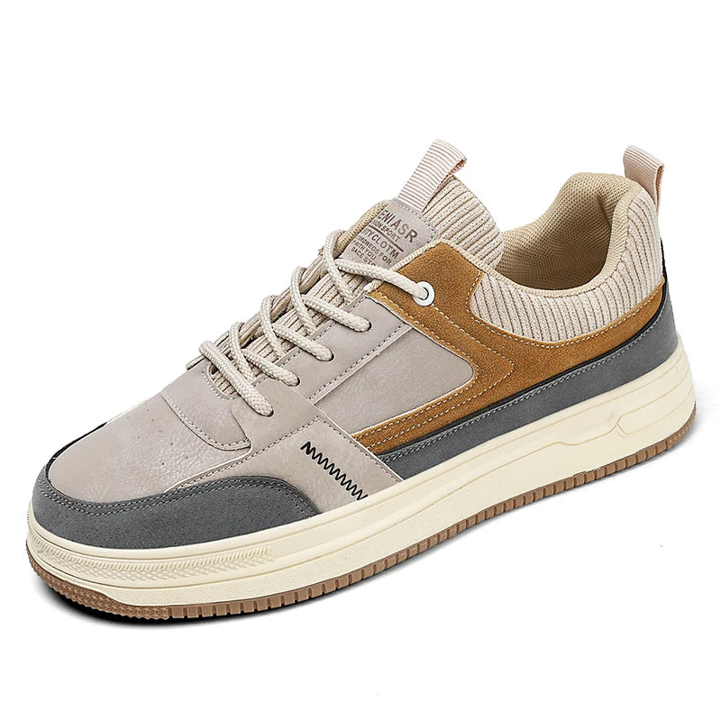Men's Patchwork Low-Top Sneakers