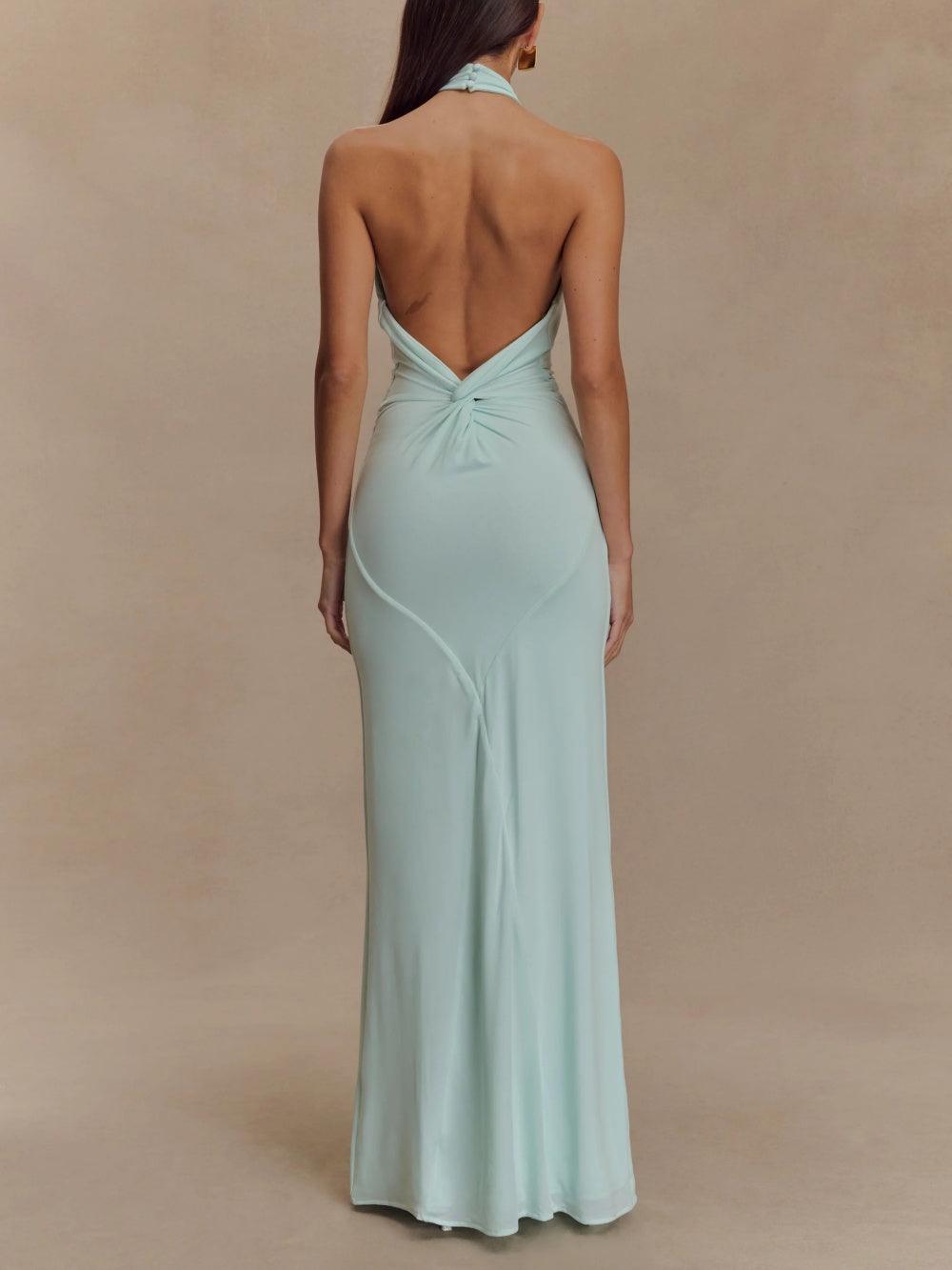 Halter Maxi Dress – Women's Evening Dress