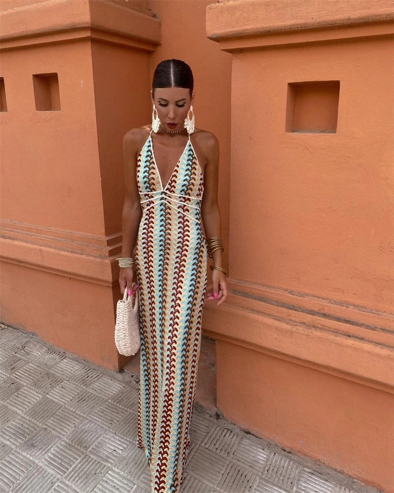 Crochet Maxi Dress – Women's Summer Dress