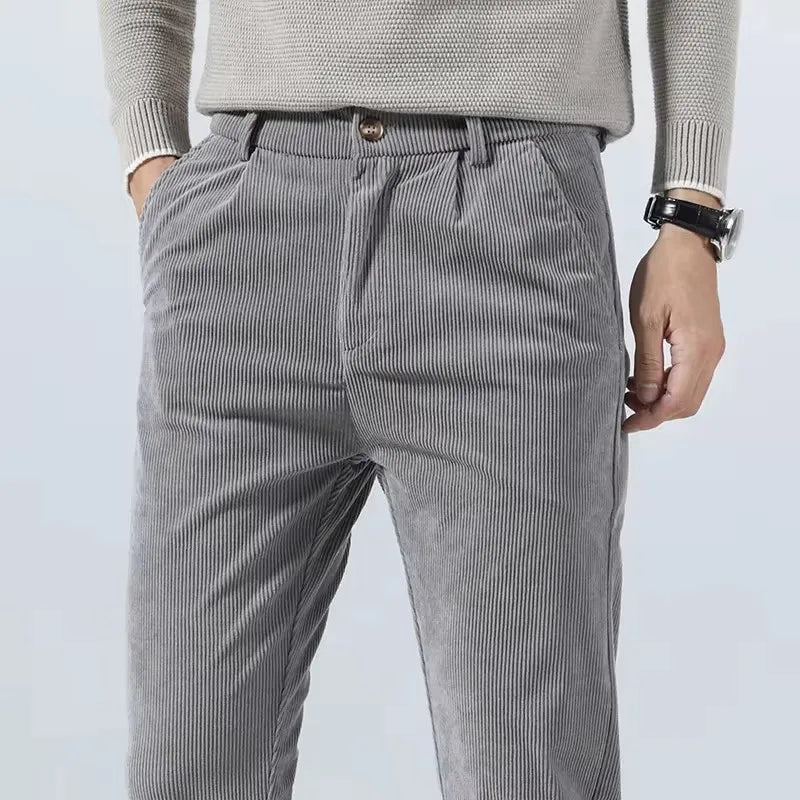 Men's Slim Fit Corduroy Chino Pants