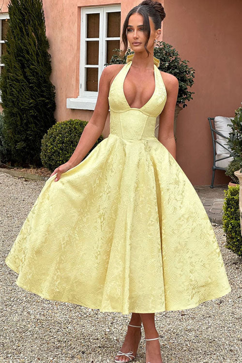 Jacquard Maxi Dress – Women's Wedding Guest Dress