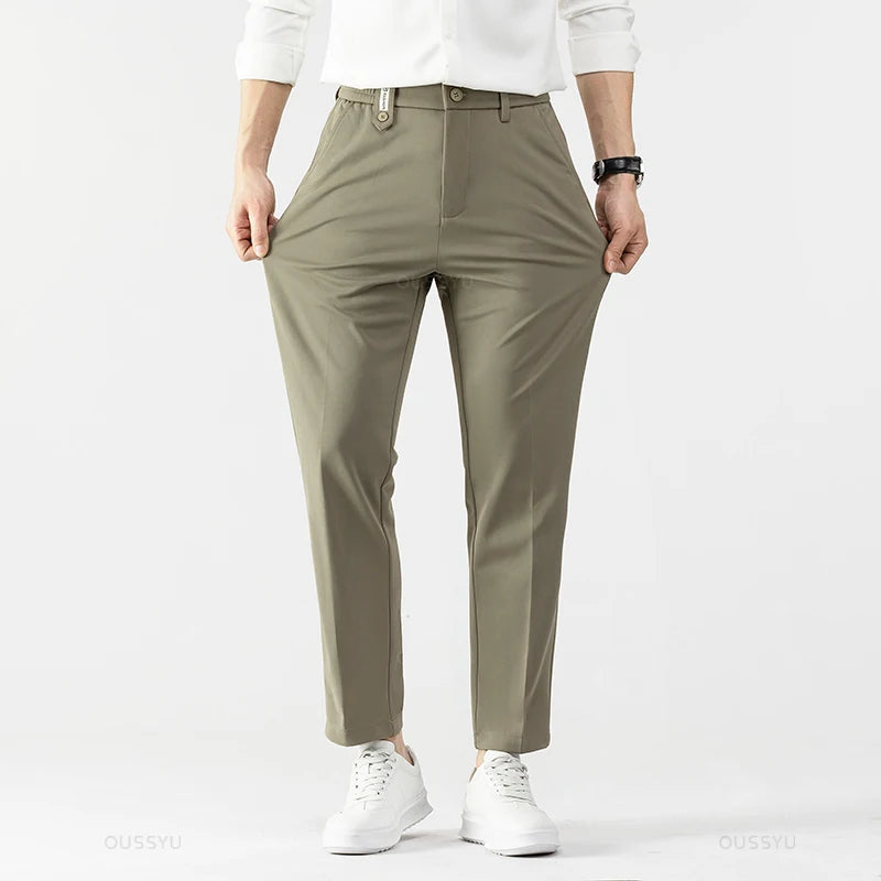 Men's Straight-Leg Dress Pants – Slim Fit