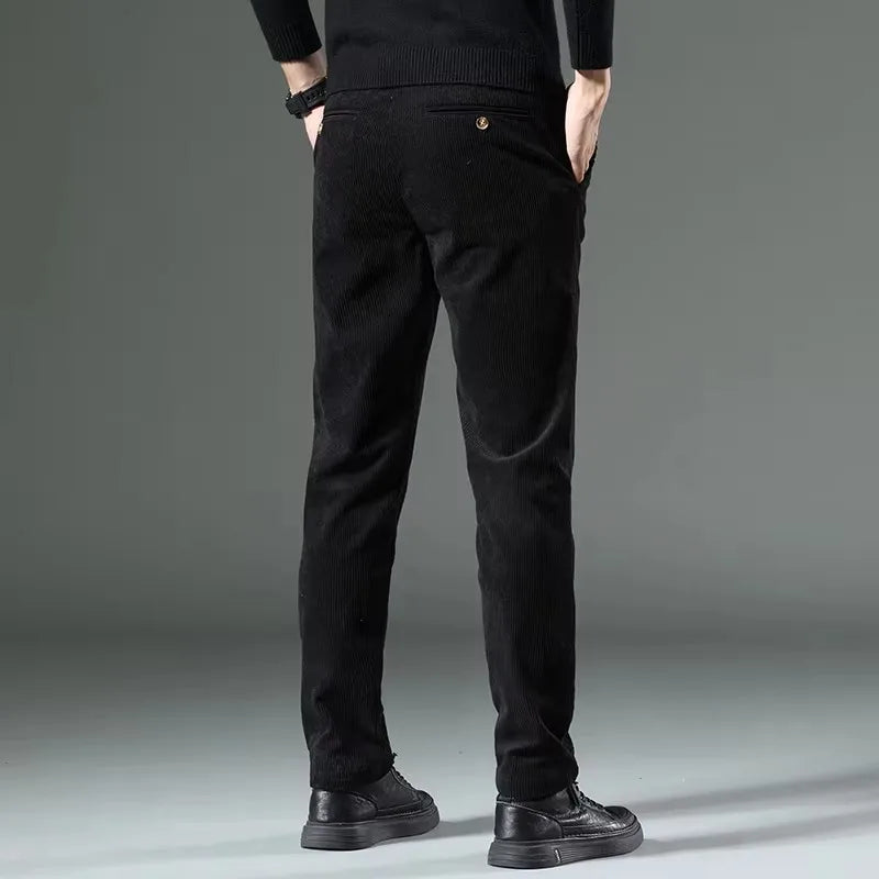 Men's Slim Fit Corduroy Chino Pants