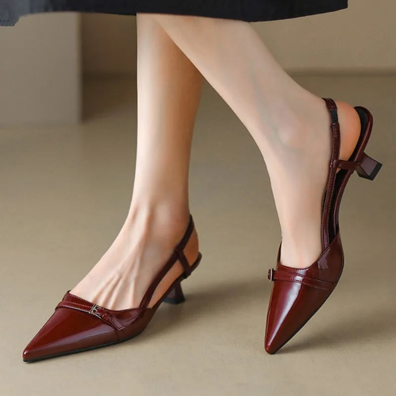 Women's Pointed-Toe Slingback Heels