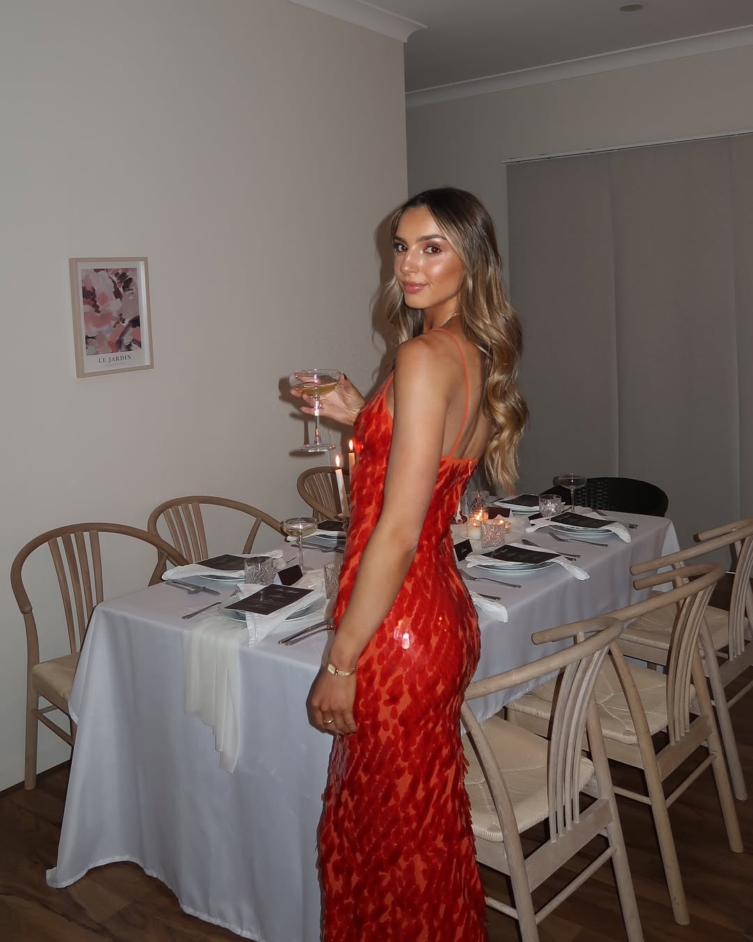 Sequin Backless Maxi Dress – Women's Evening Dress