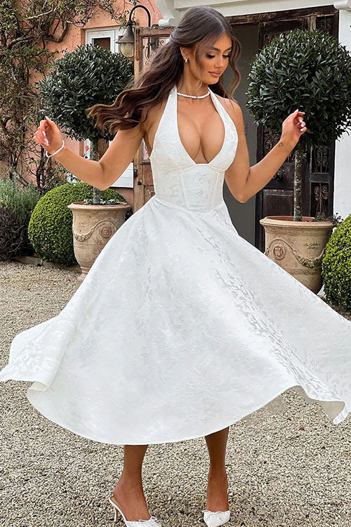 Jacquard Maxi Dress – Women's Wedding Guest Dress