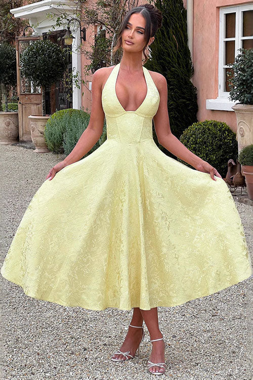 Jacquard Maxi Dress – Women's Wedding Guest Dress