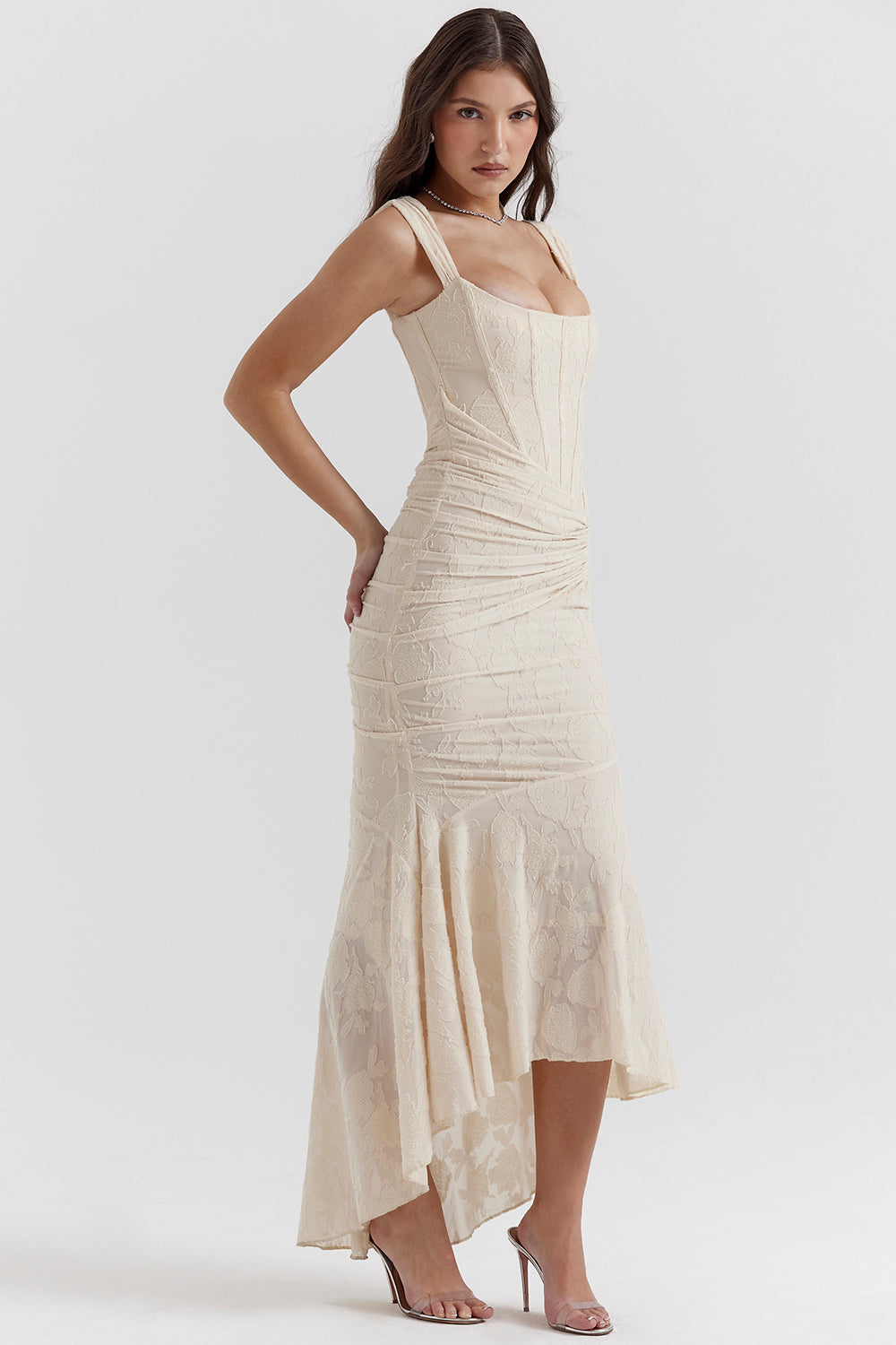 Lace Bodycon Maxi Dress – Women's Evening Dress