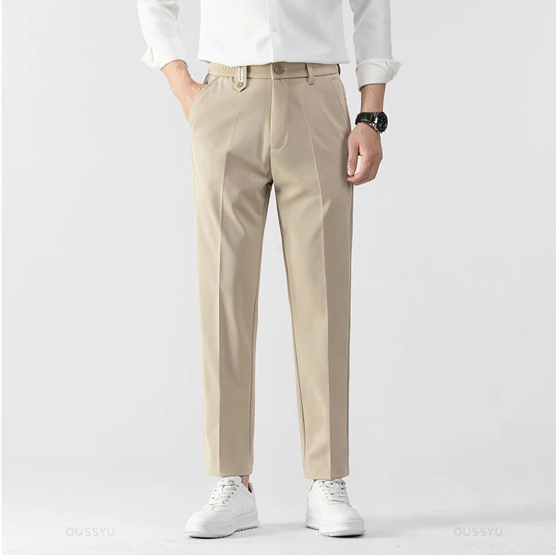 Men's Straight-Leg Dress Pants – Slim Fit