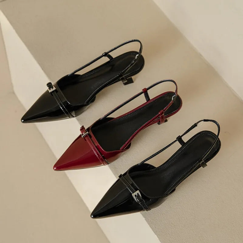Women's Pointed-Toe Slingback Heels