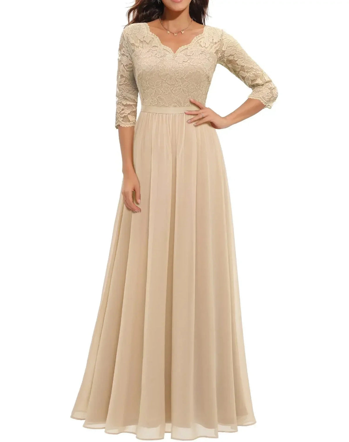 Lace Maxi Dress – Women's Evening Dress
