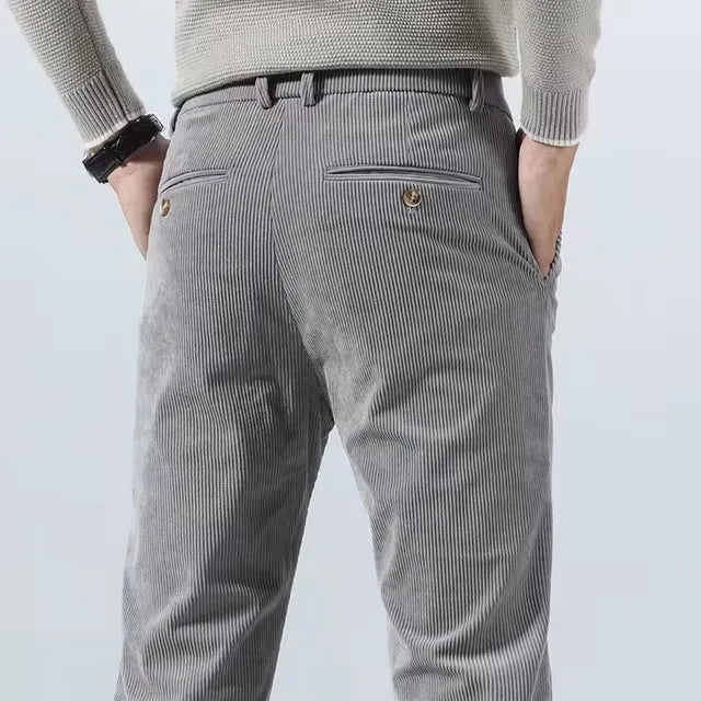 Men's Slim Fit Corduroy Chino Pants