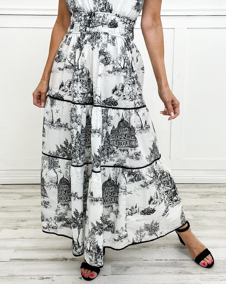 Toile Maxi Dress – Women's Spring Vacation Dress | Camille™