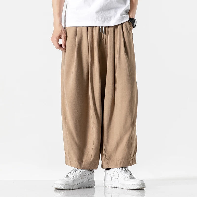 Corwin Wide-Leg Cotton Sweatpants