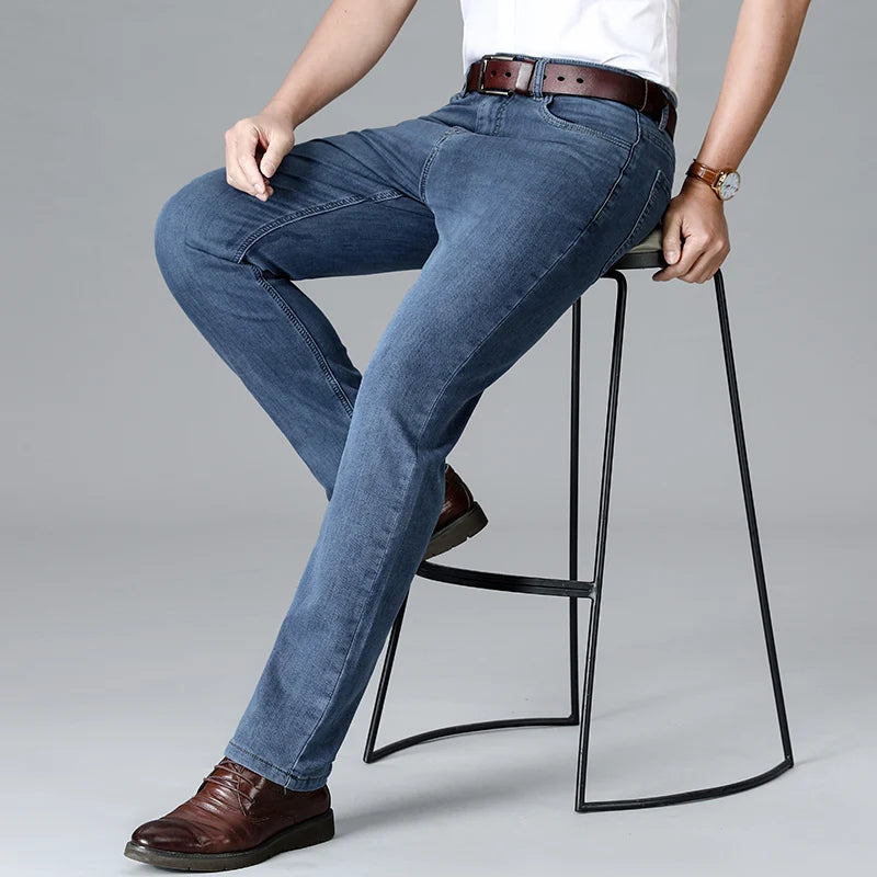 Brennan Stretch Slim Fit Tapered Denim Jeans