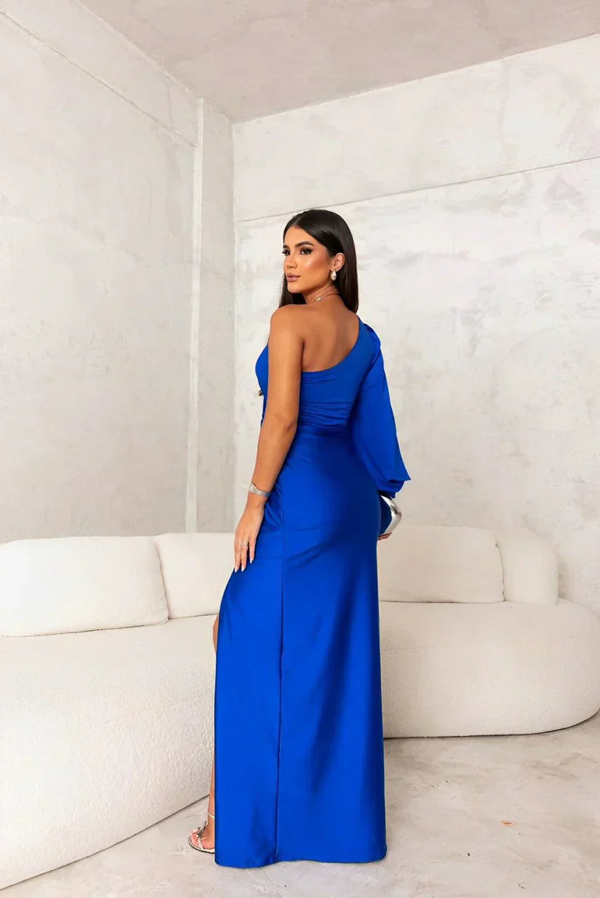 One-Shoulder Maxi Dress – Women's Evening Dress | Helen