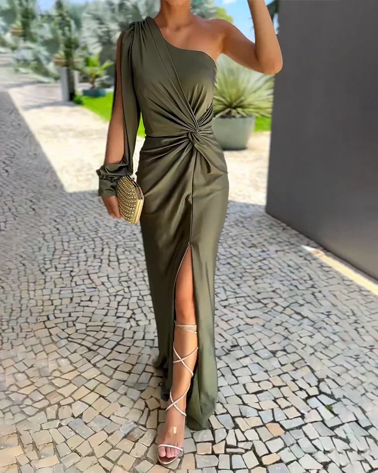 Pleated Midi Dress – Women's Wedding Guest Dress