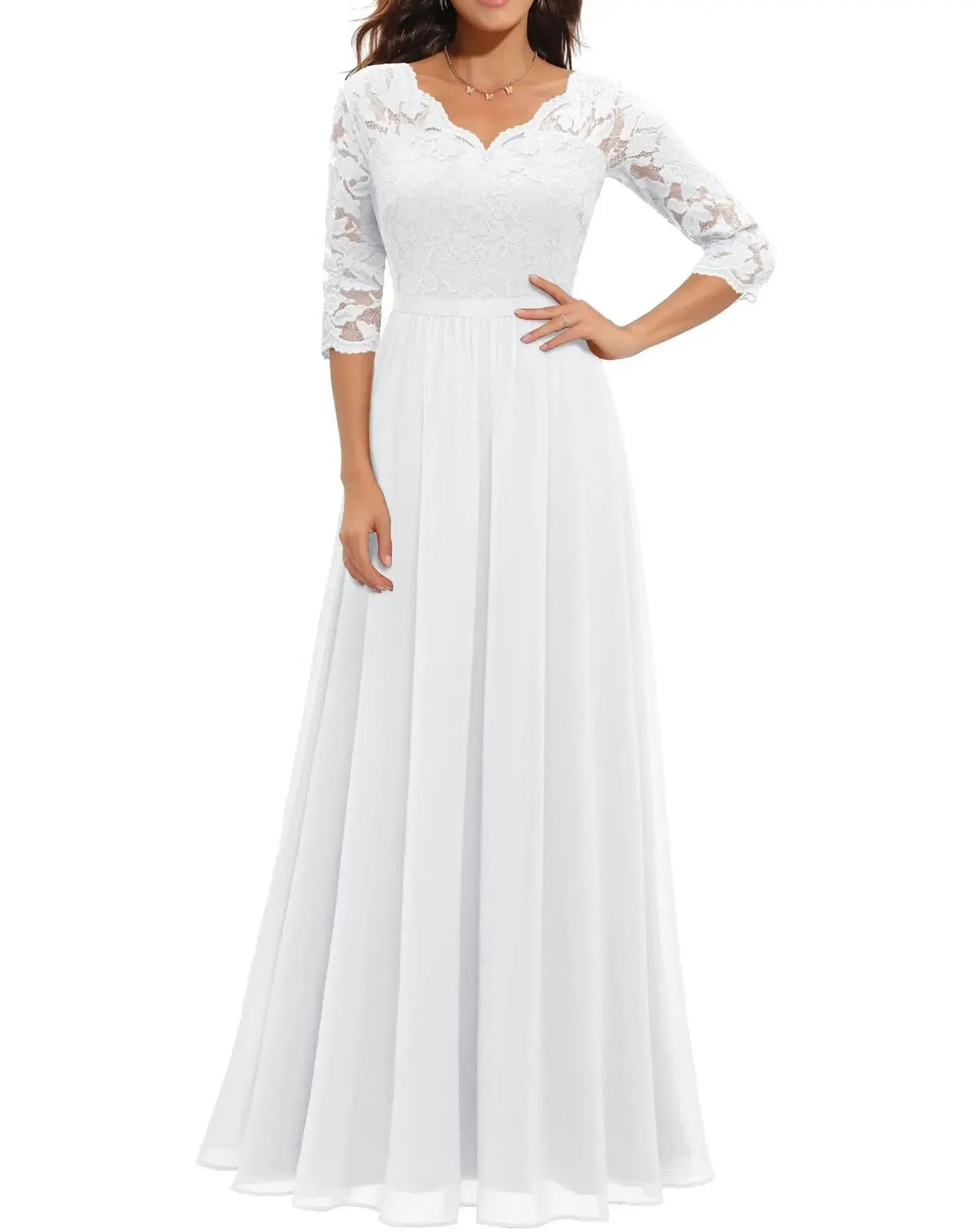 Lace Maxi Dress – Women's Evening Dress