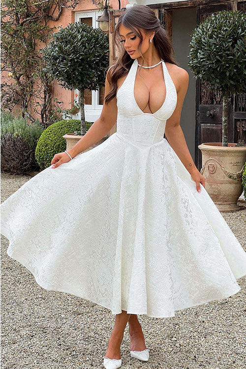 Jacquard Maxi Dress – Women's Wedding Guest Dress