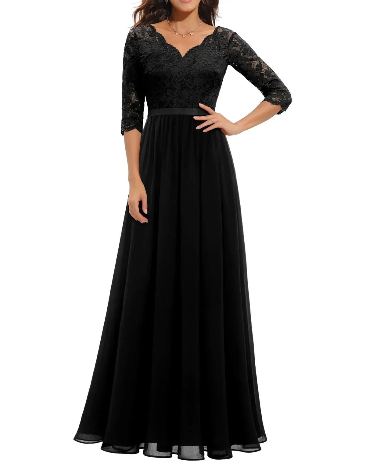 Lace Maxi Dress – Women's Evening Dress