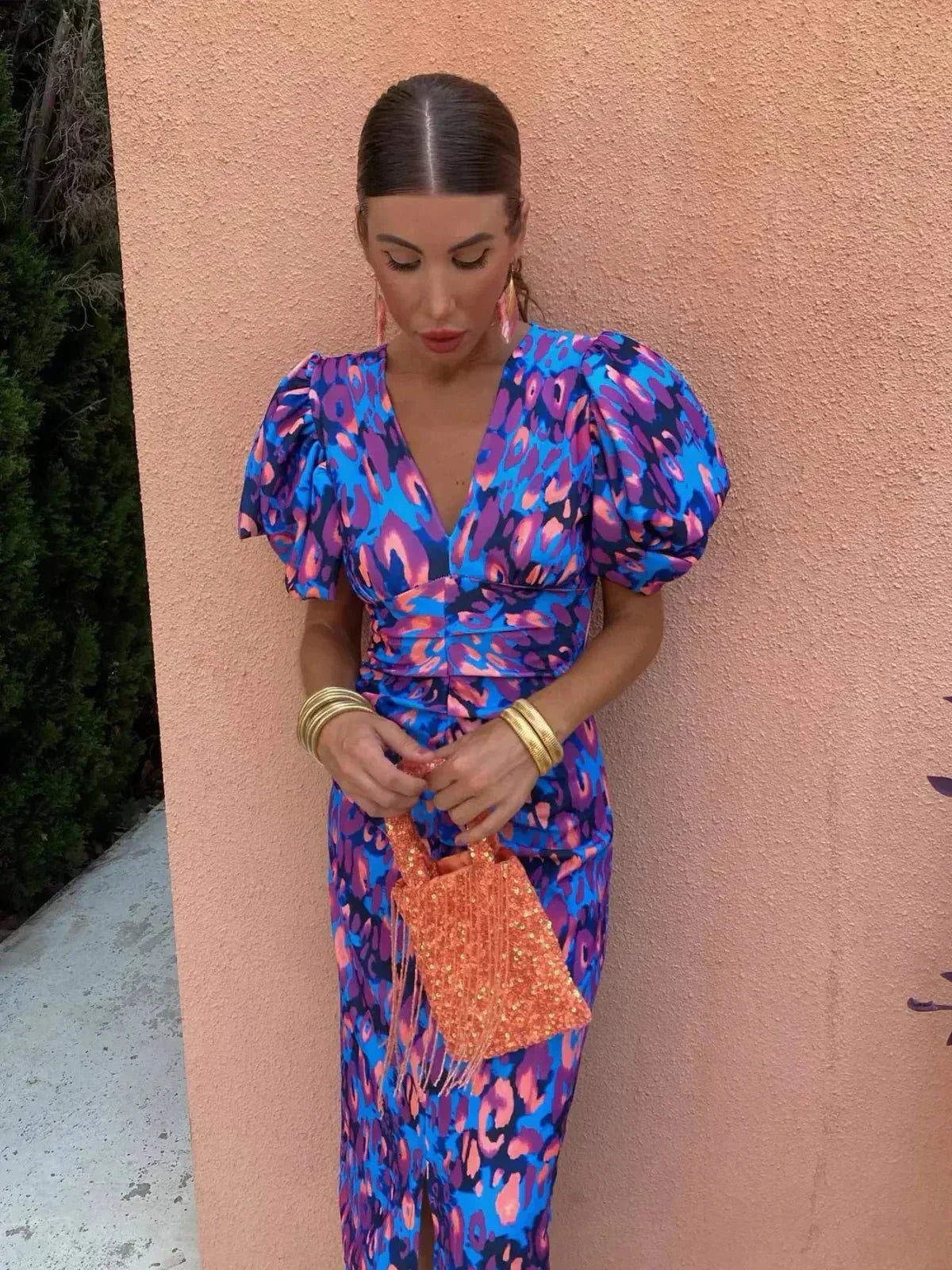 Floral Midi Dress – Women's Summer Dress