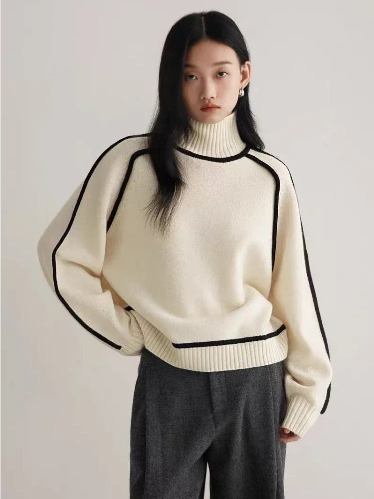 Celina Ribbed Turtleneck Sweater