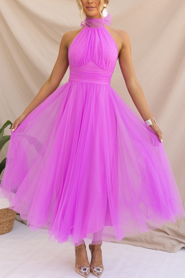 Tulle Midi Dress – Women's Wedding Guest Dress