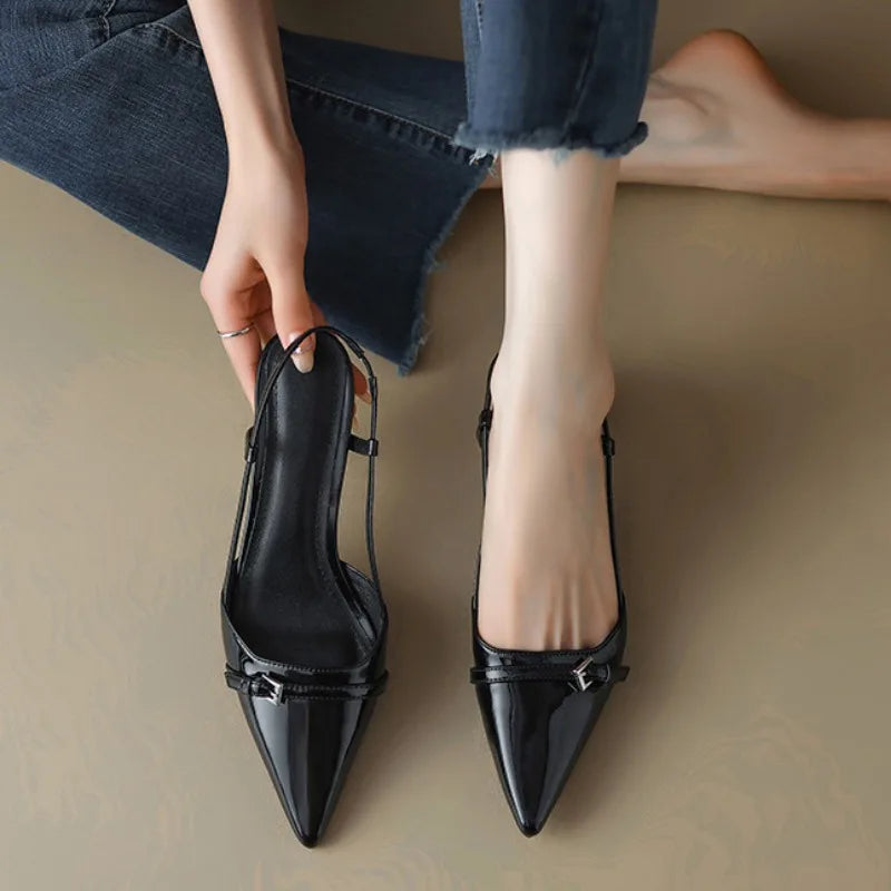 Women's Pointed-Toe Slingback Heels