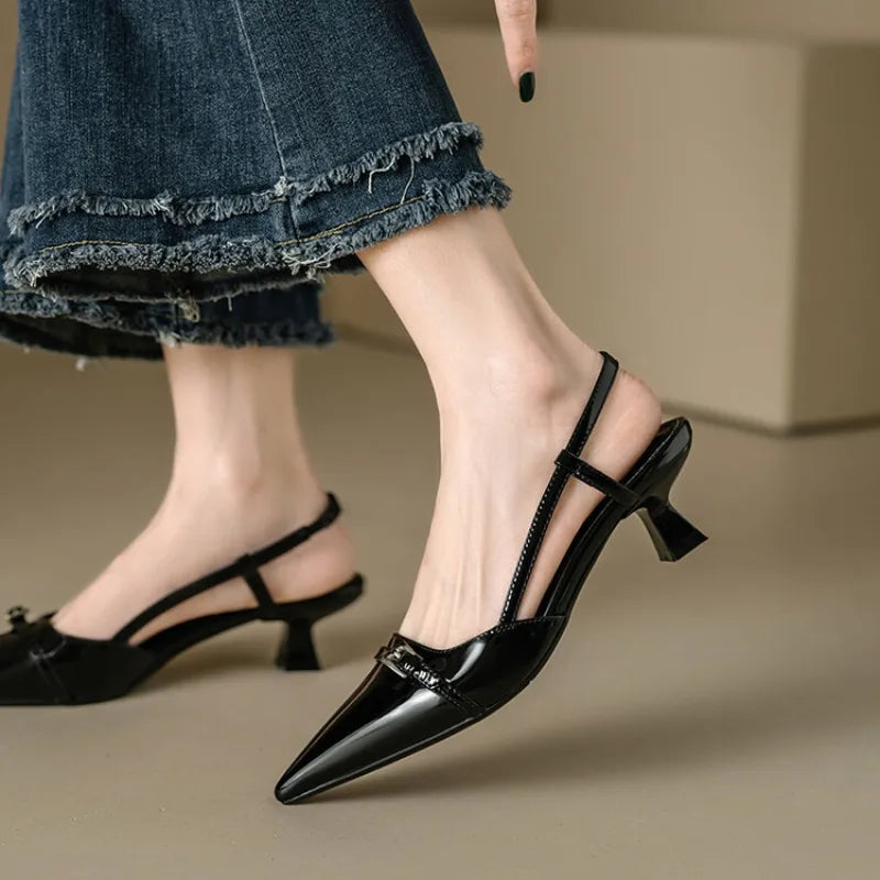 Women's Pointed-Toe Slingback Heels