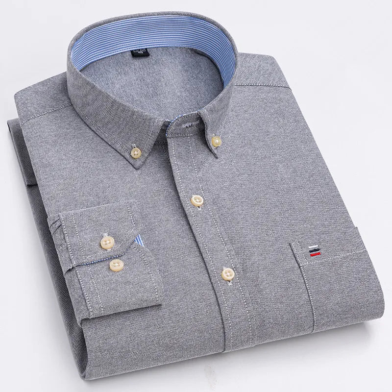 Andaro Cotton Button-Down Dress Shirt