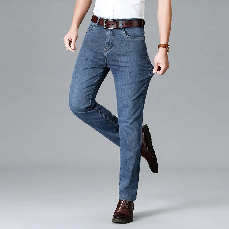 Brennan Stretch Slim Fit Tapered Denim Jeans