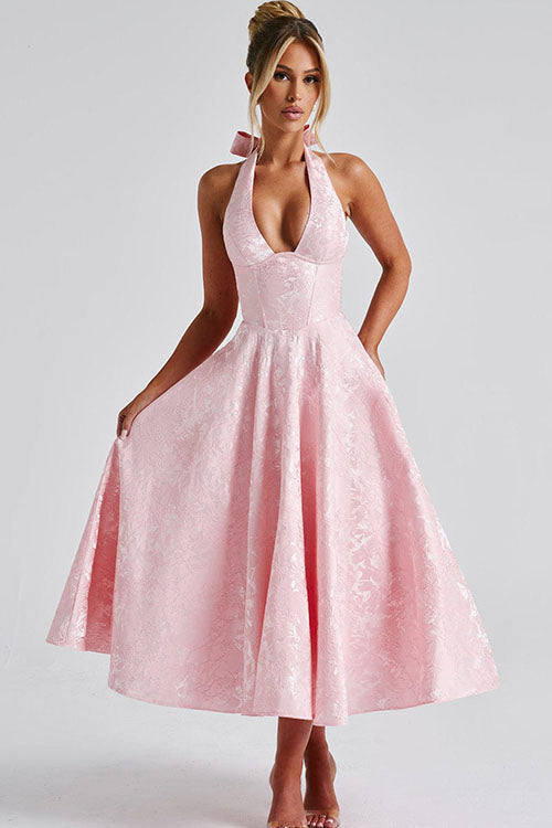 Jacquard Maxi Dress – Women's Wedding Guest Dress