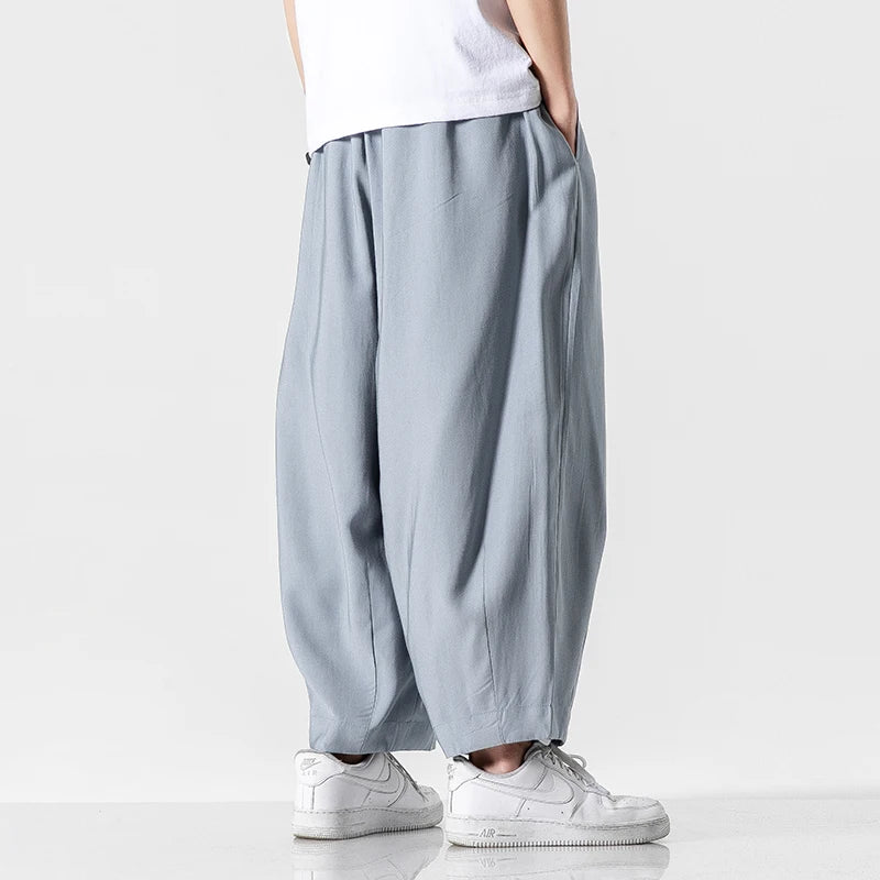Corwin Wide-Leg Cotton Sweatpants