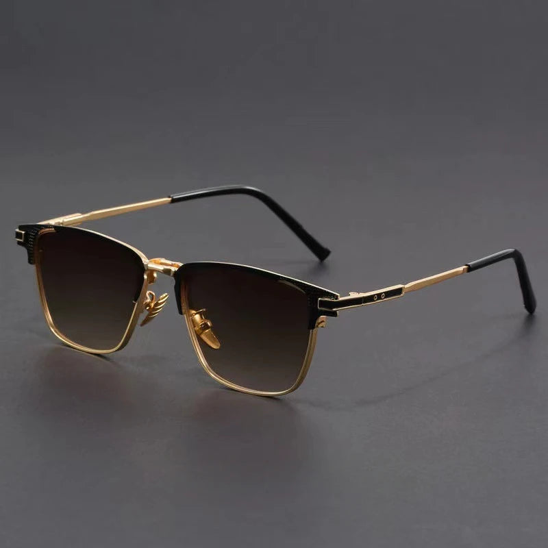 Verano UV400 Metal Frame Geometric Sunglasses