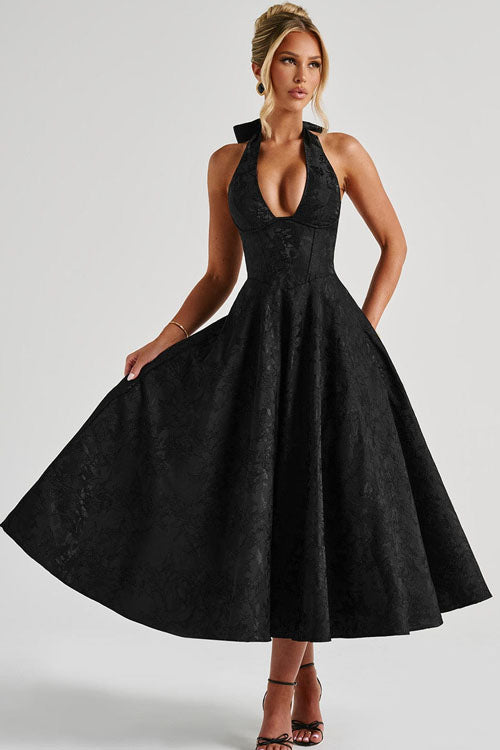 Jacquard Maxi Dress – Women's Wedding Guest Dress