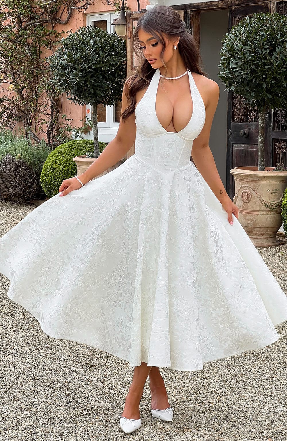 Embellished Midi Dress – Women's Cocktail Dress
