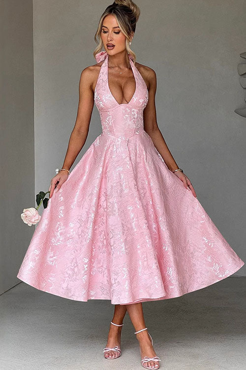 Jacquard Maxi Dress – Women's Wedding Guest Dress