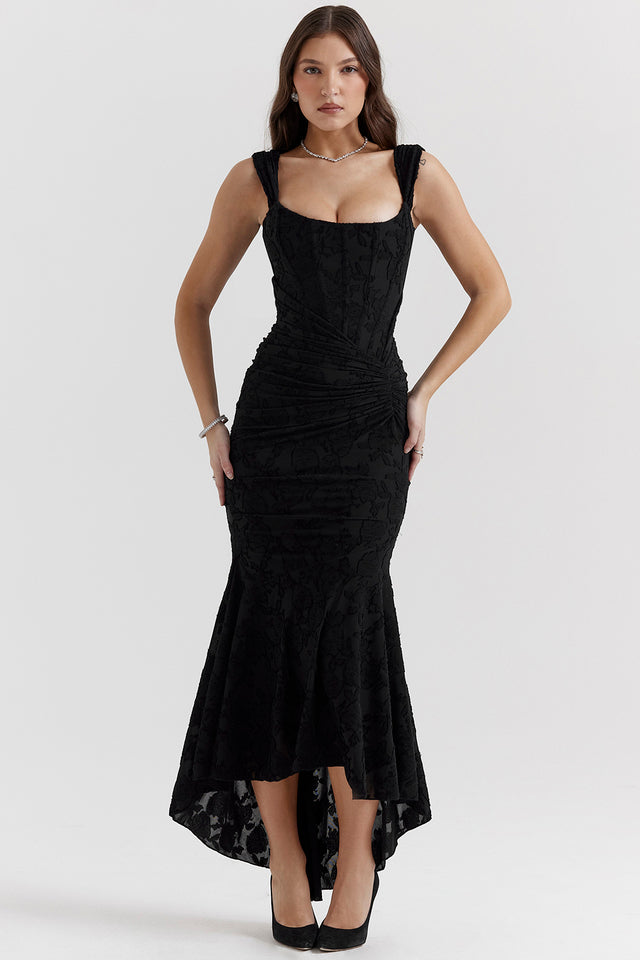 Lace Bodycon Maxi Dress – Women's Evening Dress